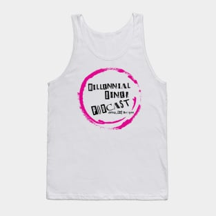 Millennial Diner Podcast-Black Text Tank Top